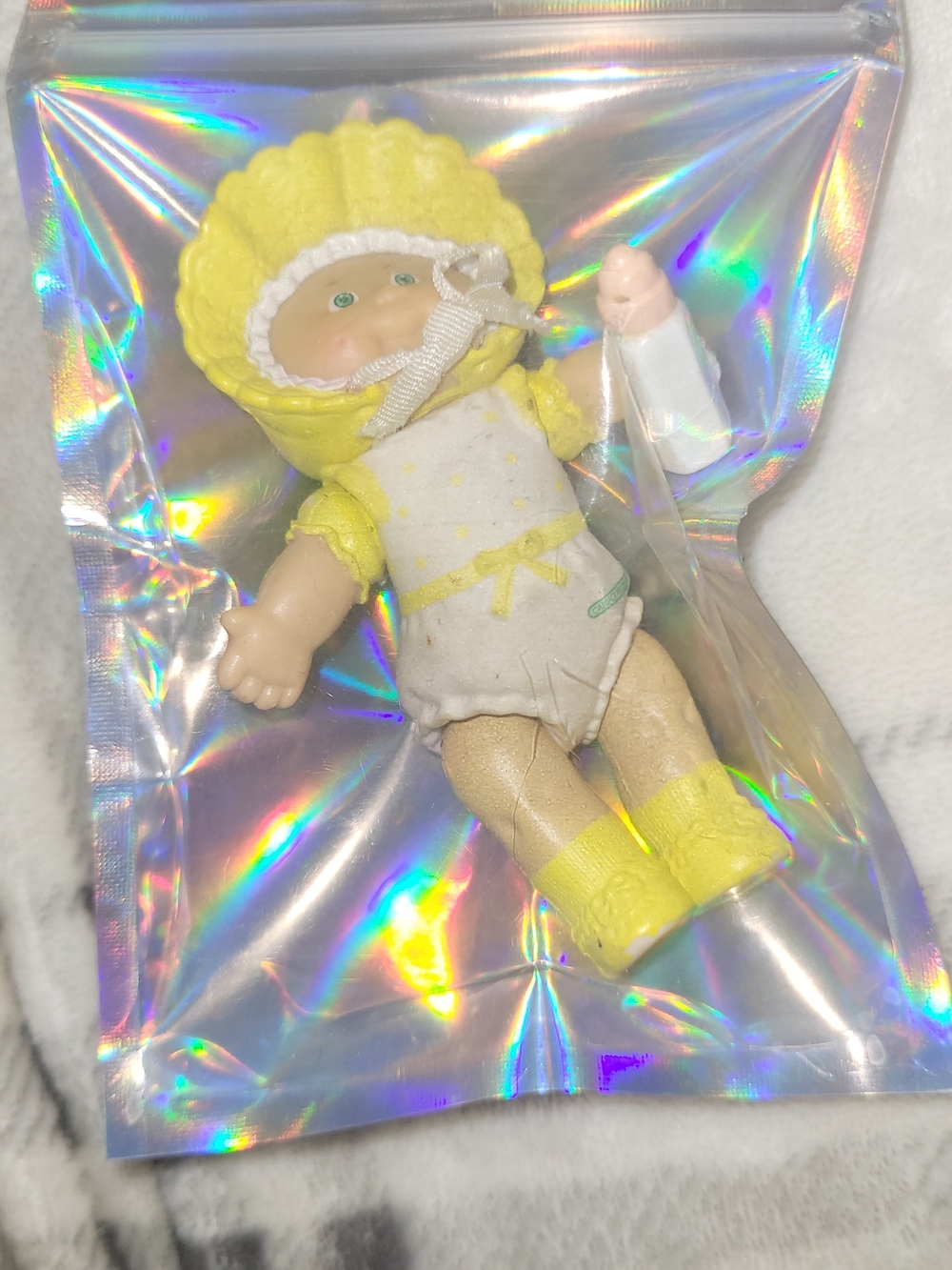 5x Kids Doll Figure with Orange Hair and Yellow Outfit - Cabbage Patch - Picture 3 of 5